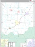 Saline County, IL Wall Map Zip Code