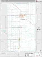 Adams County, IN Wall Map Zip Code