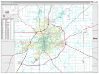 Allen County, IN Wall Map Zip Code