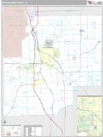 Bartholomew County, IN Wall Map Zip Code