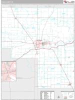 Cass County, IN Wall Map Zip Code