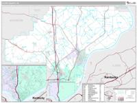 Clark County, IN Wall Map Zip Code