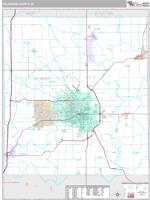 Delaware County, IN Wall Map Zip Code