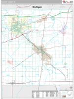 Elkhart County, IN Wall Map Zip Code