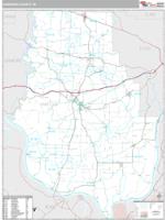 Harrison County, IN Wall Map Zip Code