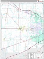 Hendricks County, IN Wall Map