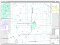 Henry County, IN Wall Map Zip Code