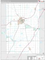 Huntington County, IN Wall Map Zip Code