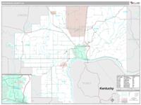Jefferson County, IN Wall Map Zip Code