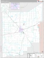 Jennings County, IN Wall Map Zip Code