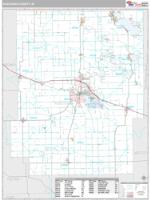 Kosciusko County, IN Wall Map Zip Code