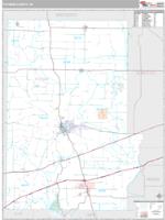 Putnam County, IN Wall Map Zip Code