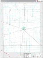 Rush County, IN Wall Map Zip Code