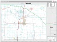 Steuben County, IN Wall Map Zip Code