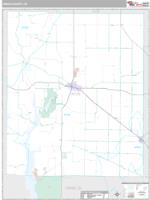 Union County, IN Wall Map Zip Code