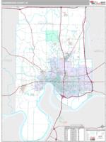 Vanderburgh County, IN Wall Map Zip Code
