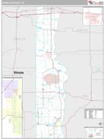 Vermillion County, IN Wall Map Zip Code