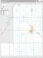 Wells County, IN Wall Map Zip Code