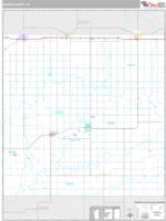 Adair County, IA Wall Map Zip Code