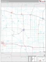 Cedar County, IA Wall Map Zip Code