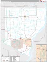 Des Moines County, IA Wall Map Zip Code