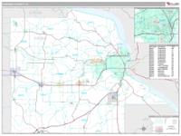 Dubuque County, IA Wall Map Zip Code