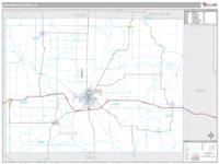 Jefferson County, IA Wall Map Zip Code