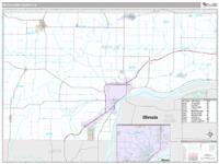 Muscatine County, IA Wall Map