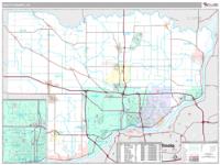 Scott County, IA Wall Map