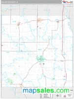 Washington County, IA Wall Map Zip Code