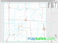 Wayne County, IA Wall Map Zip Code