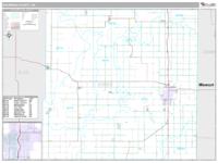 Bourbon County, KS Wall Map Zip Code