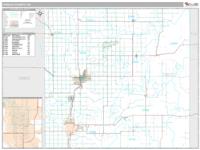 Cowley County, KS Wall Map Zip Code
