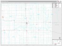 Rush County, KS Wall Map Zip Code
