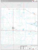 Russell County, KS Wall Map Zip Code