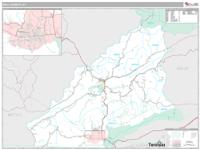 Bell County, KY Wall Map Zip Code