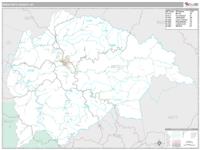 Breathitt County, KY Wall Map Zip Code