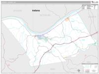 Carroll County, KY Wall Map Zip Code