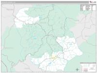 Jackson County, KY Wall Map Zip Code