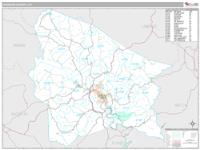 Johnson County, KY Wall Map Zip Code