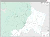 Lee County, KY Wall Map Zip Code