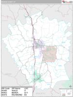 Madison County, KY Wall Map Zip Code