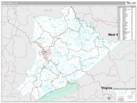 Pike County, KY Wall Map Zip Code