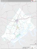 Russell County, KY Wall Map Zip Code