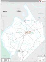 Union County, KY Wall Map Zip Code