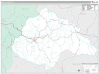 Wolfe County, KY Wall Map Zip Code