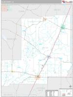 Allen County, LA Wall Map Zip Code