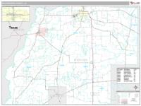 Beauregard County, LA Wall Map