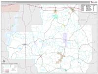 Bienville County, LA Wall Map