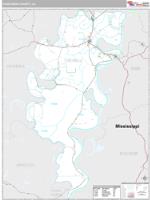 Concordia County, LA Wall Map Zip Code